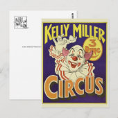 サーカスのポスターの葉書 ポストカード (正面/裏面)