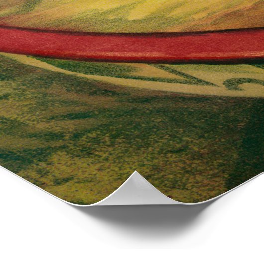 サーカスのポスターは馬で演奏するAcrobatを示す。 ポスター (角)