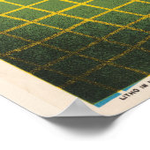 サーカスのポスターピエロ顔とクラッカー ポスター (角)