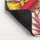 サーカスのポスターピエロ顔とクラッカー マウスパッド (コーナー)