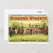 サーカスのポスター葉書 ポストカード (正面/裏面)