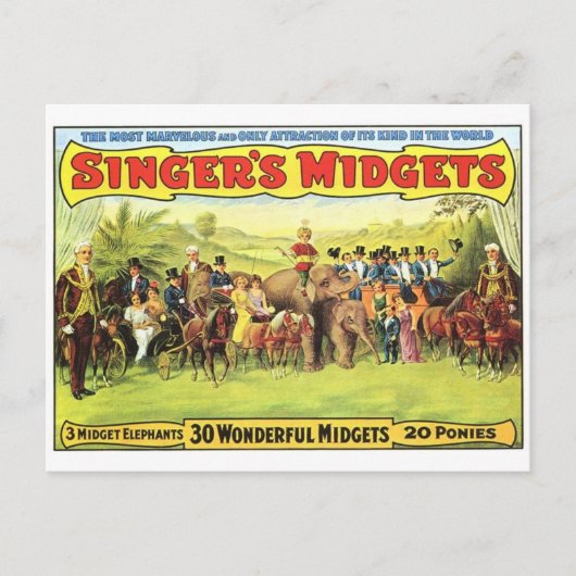 サーカスのポスター葉書 ポストカード (正面)
