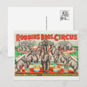 サーカスのポスター葉書 ポストカード (正面/裏面)