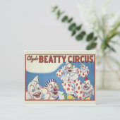 サーカスのポスター葉書 ポストカード (スタンド正面)