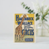 サーカスのポスター葉書 ポストカード (スタンド正面)