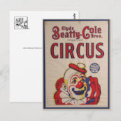 サーカスのポスター葉書 ポストカード (正面/裏面)