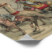 サーカスのラクダ、ピエロなど ポスター (角)