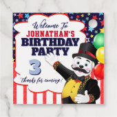 サーカスのリングマスター極熊ありがとう フェイバータグ (裏面)