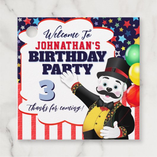 サーカスのリングマスター極熊ありがとう フェイバータグ (正面)