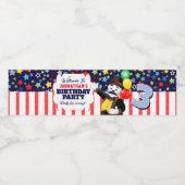 サーカスのリングマスター極熊ありがとう ペットボトルラベル (シングルラベル)