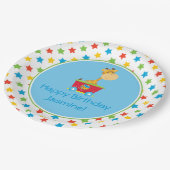 サーカスの列車|のキリンパーソナライズな| ペーパープレート (アングル)