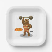 サーカスの力持ち、ブランドン ペーパープレート (正面)