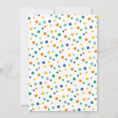 サーカスの動物の誕生日招待状 招待状 (裏面)