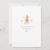 サーカスの動物　男女兼用ベビーシャワー招待状 招待状 (裏面)