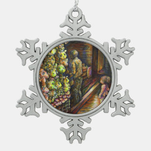 サーカスの北 スノーフレークピューターオーナメント