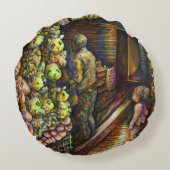 サーカスの北 ラウンドクッション (裏面)