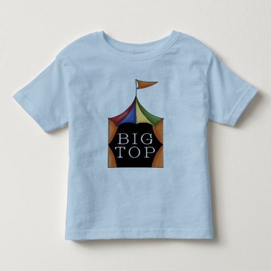 サーカスの大テントのサーカスのテント トドラーTシャツ (正面)