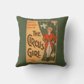 サーカスの女の子の演劇ポスター#1 クッション (裏面)