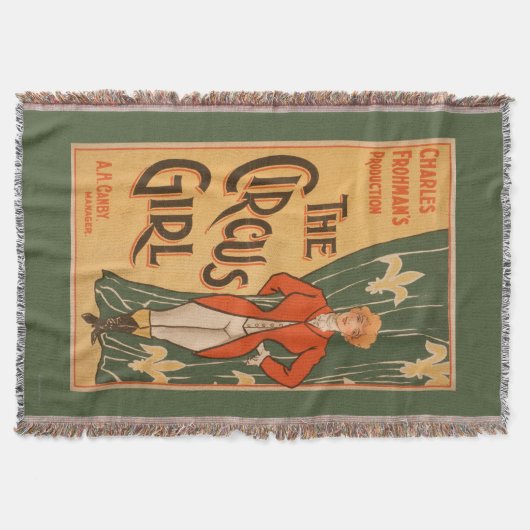 サーカスの女の子の演劇ポスター#1 スローブランケット (正面)