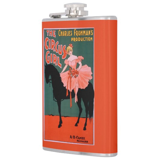 サーカスの女の子-馬の素人の演劇の女性 フラスク (左)
