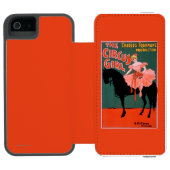 サーカスの女の子-馬の素人の演劇の女性 INCIPIO iPhoneウォレットケース (フォリオオープン)