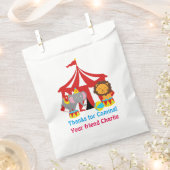 サーカスの好意またはパーティーバッグ フェイバーバッグ (クリップ留めされた状態)