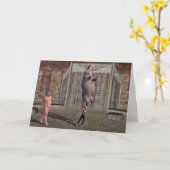 サーカスの強い娘 カード (黄色い花)