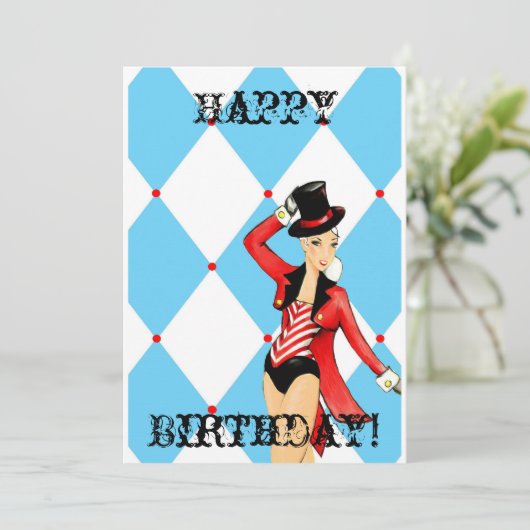 サーカスの挨拶状 カード (スタンド正面)