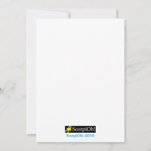 サーカスの挨拶状 カード (裏面)