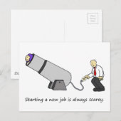 サーカスの新しい仕事はとても怖い ポストカード (正面/裏面)