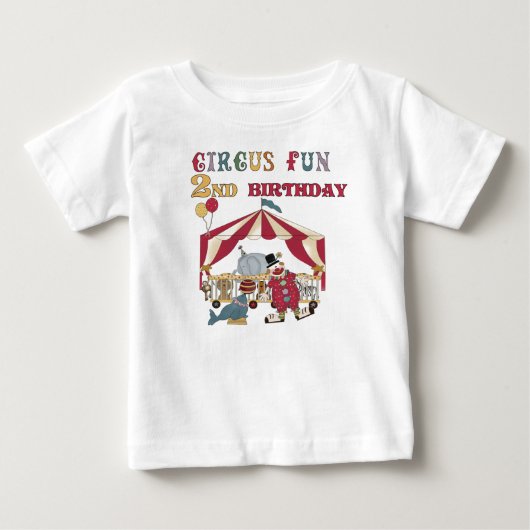 サーカスの第2誕生日 ベビーTシャツ (正面)