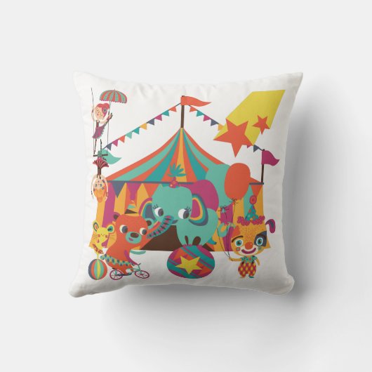 サーカスの芸人 クッション (裏面)