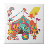 サーカスの芸人 タイル (正面)