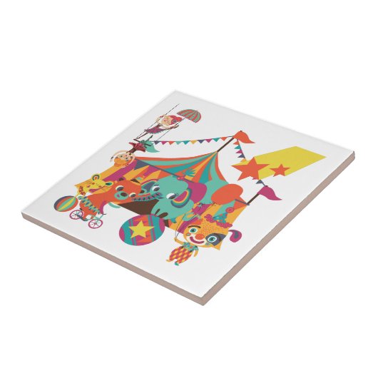 サーカスの芸人 タイル (側面)