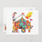 サーカスの芸人 ポストカード (正面/裏面)