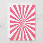 サーカスの誕生日の招待ヴィンテージフェスティバルの子供 招待状 (裏面)