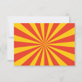 サーカスの誕生日パーティのまわりにーピエロの時間だ 招待状 (裏面)