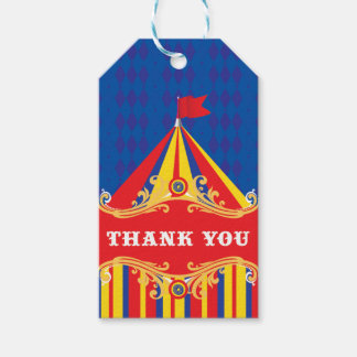 サーカスの誕生日パーティーの好意ギフトラベル感謝してい、あなた ギフトタグ
