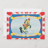 サーカスの誕生日パーティーVIPチケット 招待状 (裏面)