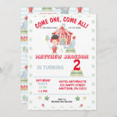 サーカスの誕生日来の誘い来だよ！ 招待状 (正面/裏面)