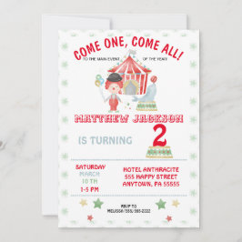 サーカスの誕生日来の誘い来だよ! 招待状