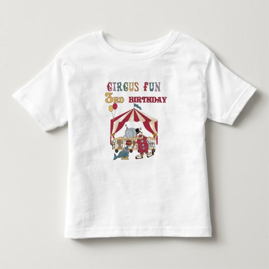 サーカスの誕生日Tシャツとギフト トドラーTシャツ (正面)