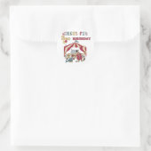 サーカスの誕生日Tシャツとギフト ラウンドシール (バッグ)