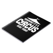 サーカスの警告のカーニバルの誕生日の服装のギフト ノートブック (左側)