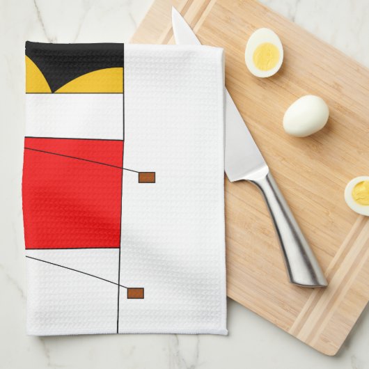 サーカスの象の記憶の中のサーカスの記念品 キッチンタオル (四つ折り)