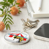 サーカスの象の記憶の中のサーカスの記念品 キーホルダー (側面)