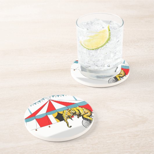 サーカスの象の記憶の中のサーカスの記念品 コースター (側面)