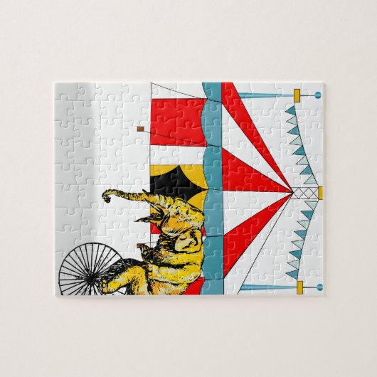 サーカスの象の記憶の中のサーカスの記念品 ジグソーパズル (横)