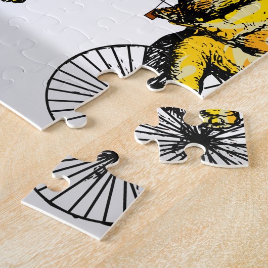 サーカスの象の記憶の中のサーカスの記念品 ジグソーパズル (側面)