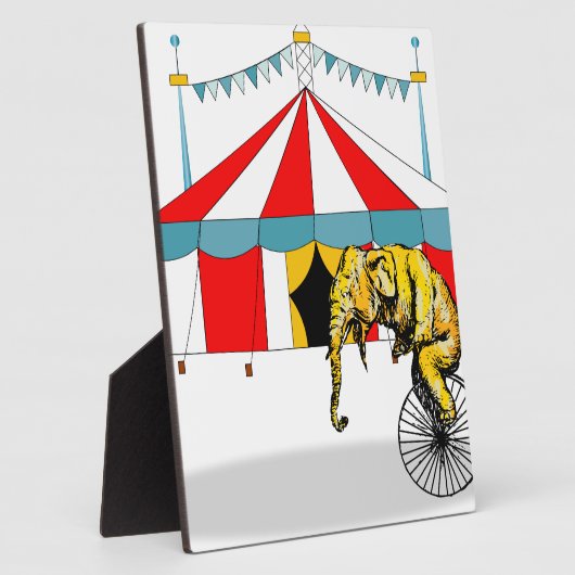サーカスの象の記憶の中のサーカスの記念品 フォトプラーク (側面)